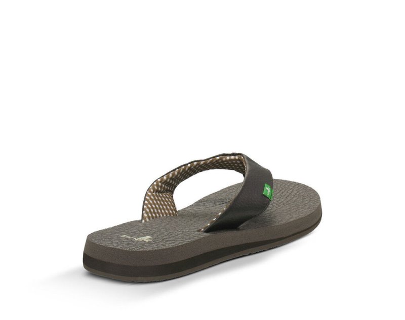 Sanuk Yoga Mat Women's Flip Flops Brown | Canada 51FDN